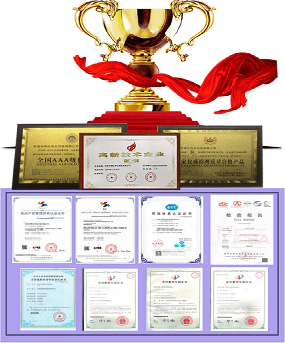 certificate of ULPA filter with galvanized support certificate of ULPA filter with galvanized support